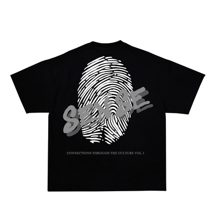 Camiseta Sense "FINGERPRINT" Preta - Sense Apparel